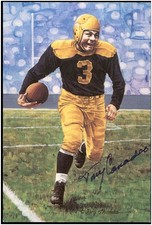 Tony Canadeo Autographed Goal Line Art Green Bay Packers JSA 107088