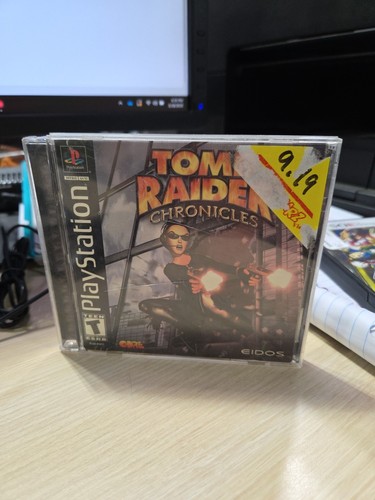 PS1 Tomb Raider Chronicles CIB (Sony PlayStation 1, 2000) Black Label (Disc NMC)