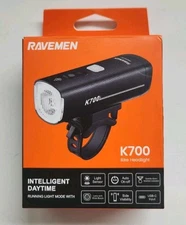 Ravemen K700 Bike Front Light Flashing LED Bicycle Light Rechargeable With Mount