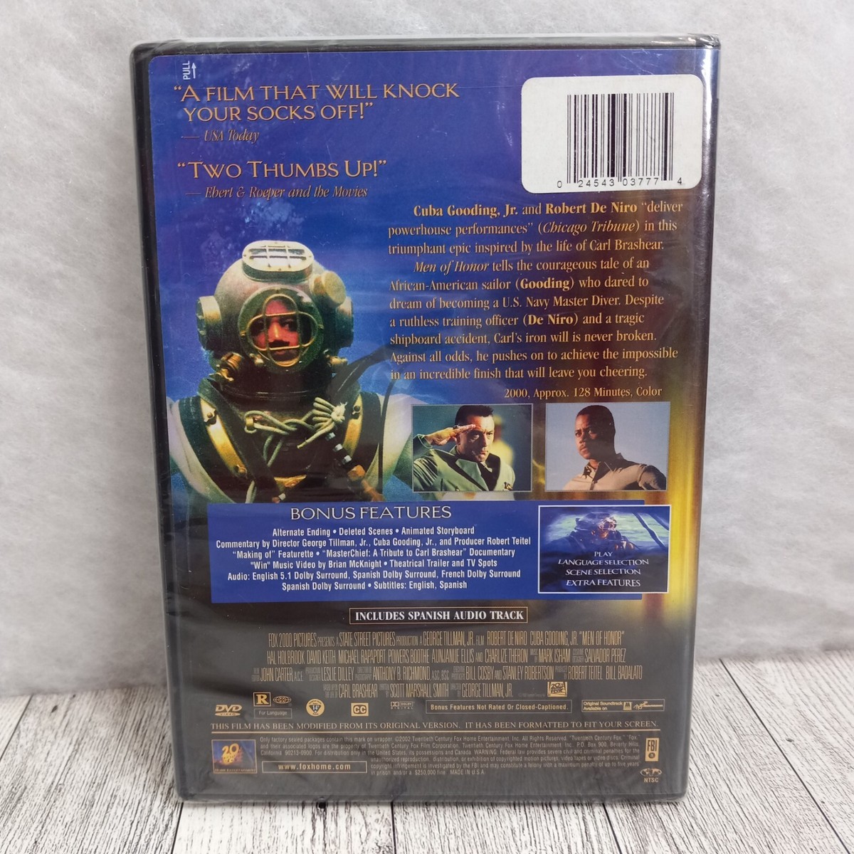 Men of Honor DVD Special Edition Full Screen Robert De Niro Cuba