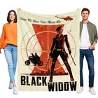 Black Widow Super Soft Flannel Throw Blanket Kids for Bed Sofa All Season Gifts