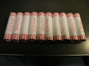 Some COPPER BULLION PENNIES Unsearched10 rolls LINCOLN CENTS 500 PENNIES