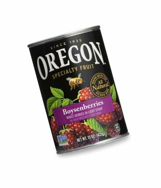 Oregon Fruit Boysenberries in Syrup 15oz Cans Pack of 8 Canned Jarred