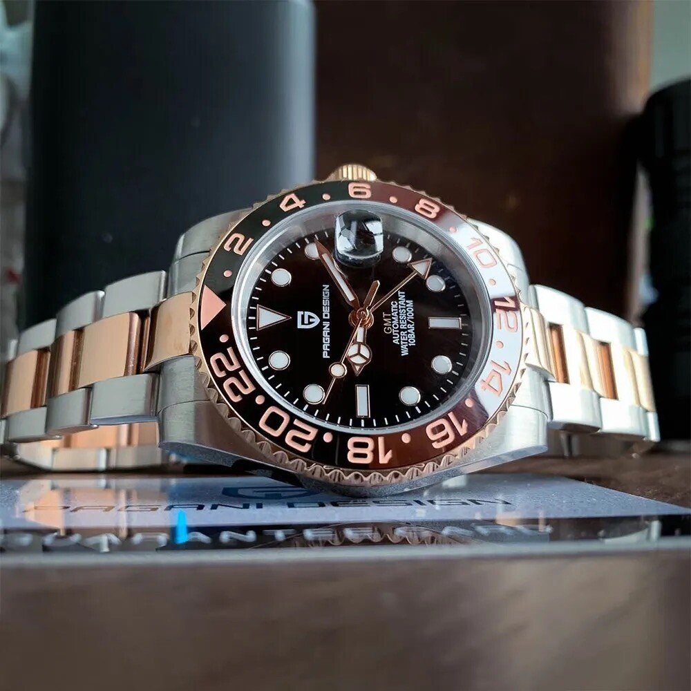 Pagani Design GMT ローズゴールド オイスターブレス　ルートビア Pagani Design GMT ローズゴールド オイスターブレス ルートビア
