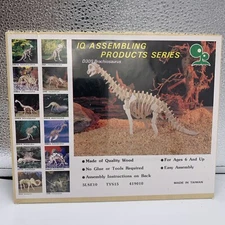 New IQ Assembling Products Dinosaur Series Brachiosaurus Wooden Puzzle Kit