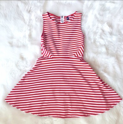 Divided H&M Striped Summer Dress Size Small