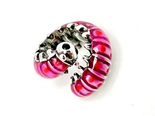 Charms  Anhänger Beads Raupe Rosa 925 Sterling Silber