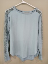 Loft Women's Long Sleeve Light Blue Shirt Excellent Condition Extra Small