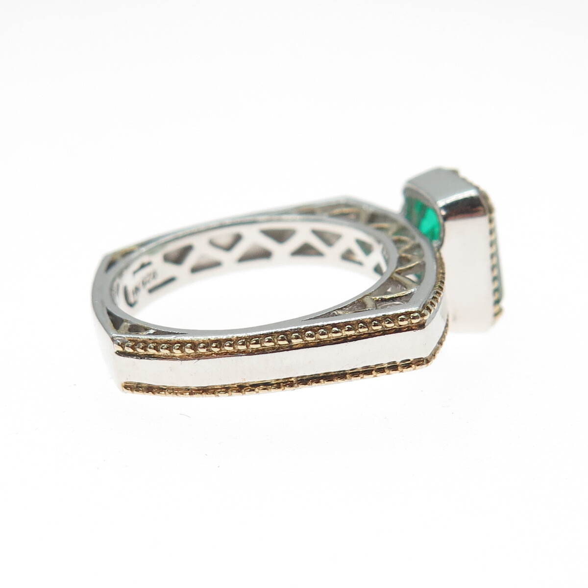 MICHAEL VALITUTTI Gems En Vogue Sterling Chrome Diopside Sapphire Ring Size 6.25 View 6
