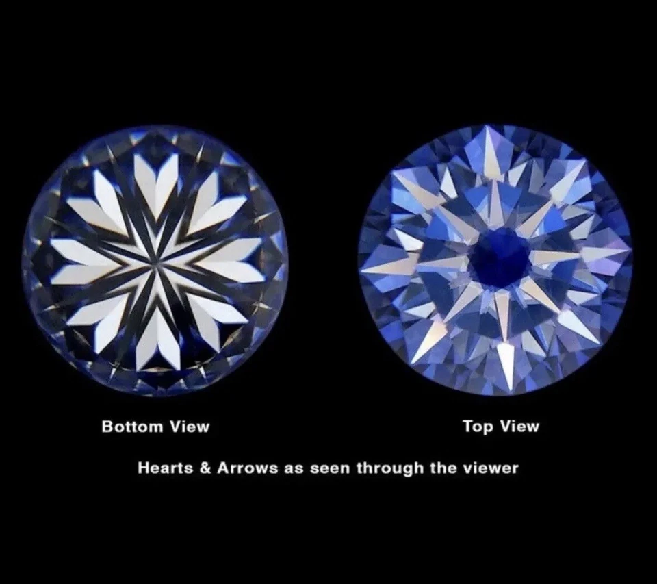 Real Moissanite Solitaire Necklace & Studs Earrings Set 3 Carat 14K White Gold - Image 4 of 4