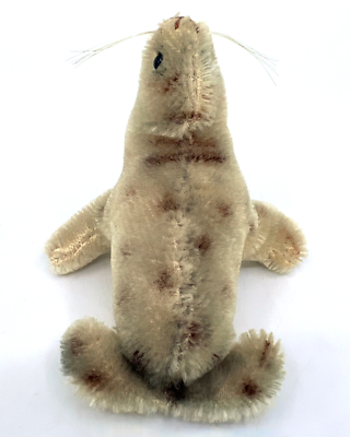 Hermann Germany Seal 1960s Sealion Mohair Plush 9cm 3.5in no ID