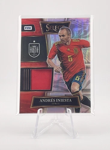 Andres Iniesta 2022-23 Panini Select FIFA Player-Worn Patch #SW-AIA Spain