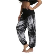 ISP Dancewear Black  White Tie Dyed Hip Hop Hammer Pants Size Adult XS