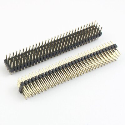 1Pcs Gold Plated 2mm 2.0mm Pitch 4x30 120 Pin 4 Rows Male Header Strip Connector