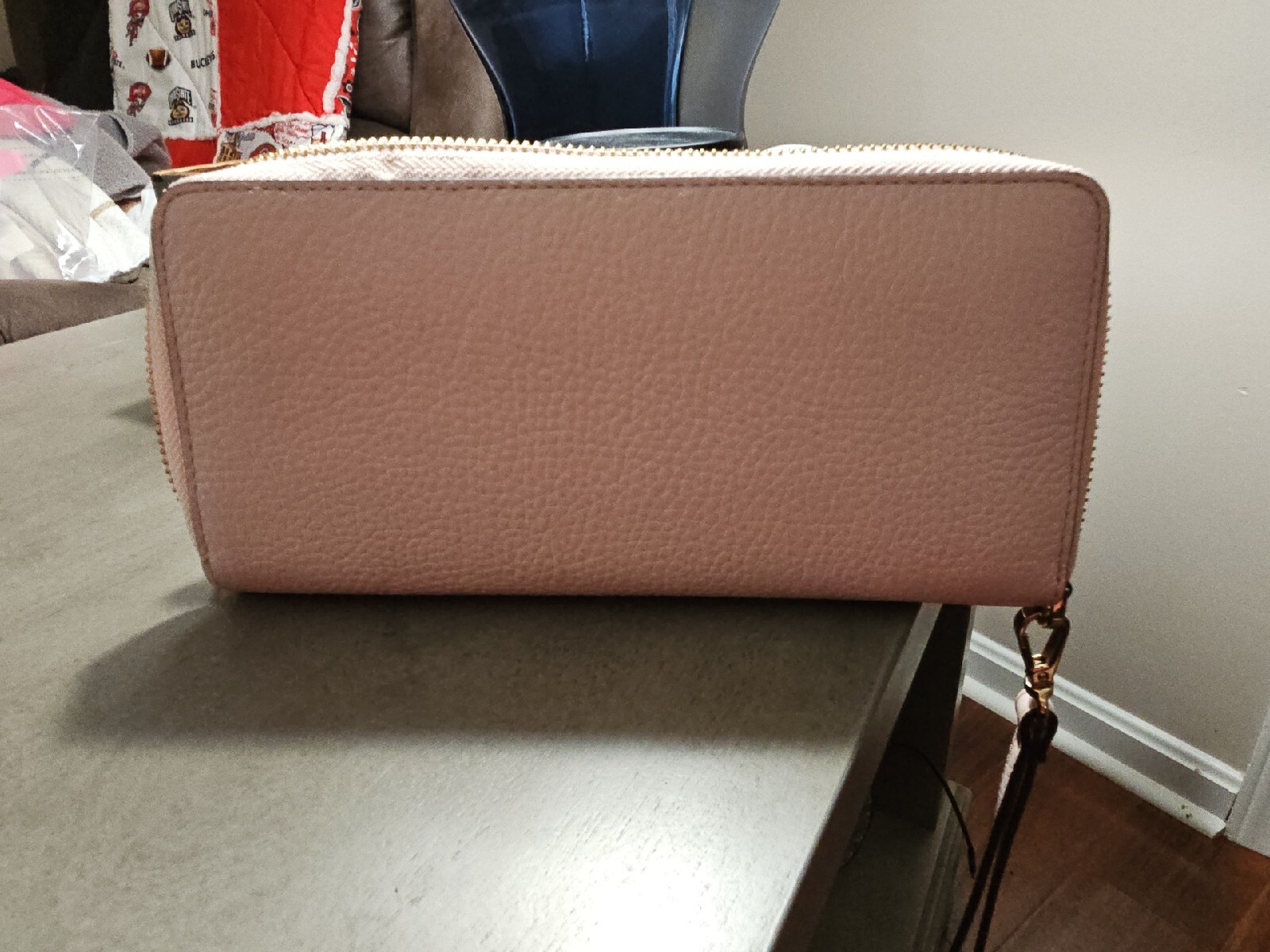 Michael Kors Leather Blush Pink Zip Around Wallet eBay