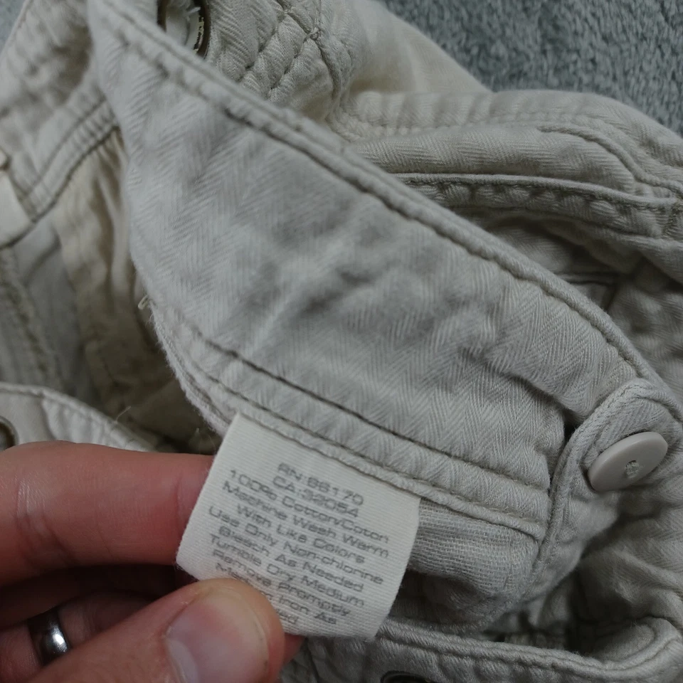 Pantalones Hei Hei Mujer 2 Beige Recto Utilidad Anthropologie Boho Foto 4 de 4