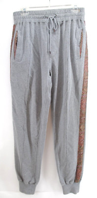 Etro Paisley stripe jogging trousers sweatpants Medium Gray ($496)