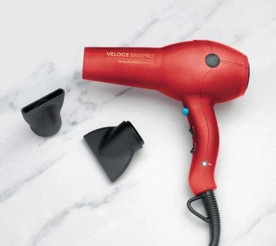 Diva Pro Styling Veloce 3800 Pro Hairdryer Red