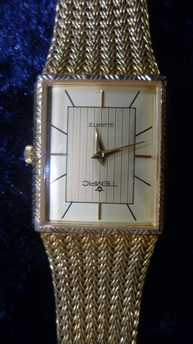 Tempic Uhr Uhrenmarke Tempic Quartz Tempic Uhr Alt Armbanduhr