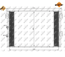 Condenser, Air Conditioning EASY FIT NRF 35461 for Toyota