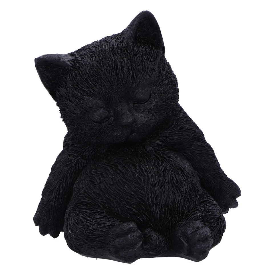 Nemesis Now Daydream 13cm, Resin, Black, Cat Figure, Black Cat Ornament,no983