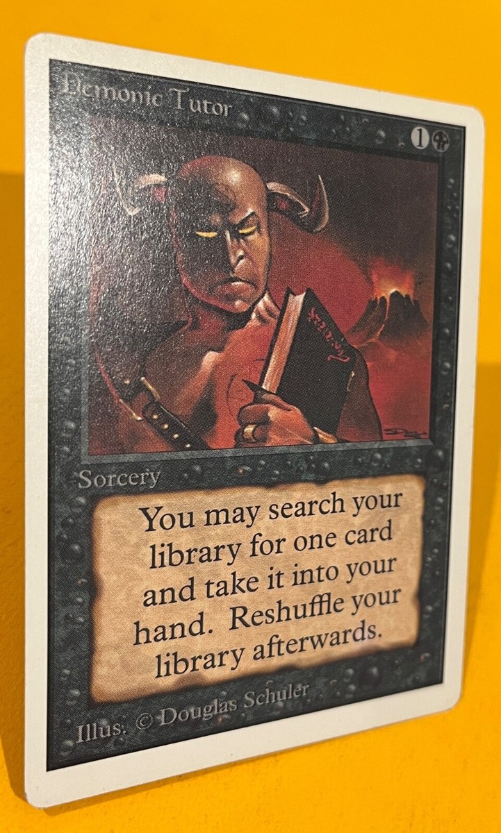 マジック：ザ・ギャザリング Demonic Tutor Beta MTG Demonic