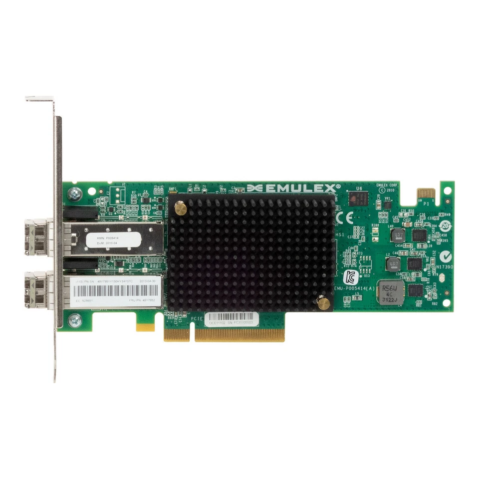 Controller IBM 49Y7952 49Y7951 OCE11102 Dual SFP+ 10GbE Pcie x8 - Image 3 of 3