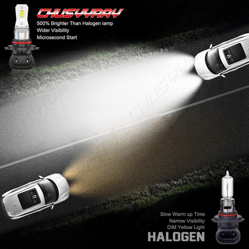 For GMC Canyon 2004-2012 6000K Combo LED Headlight Kit Hi & Lo + Fog Light Bulbs - Picture 6 of 14