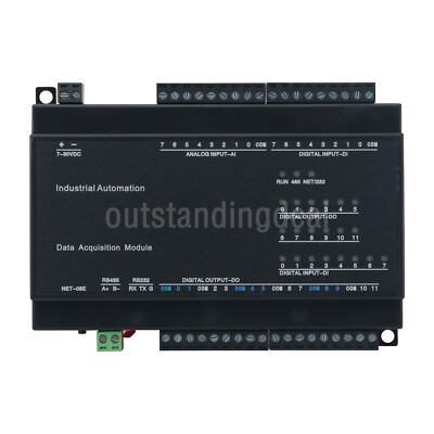 GECON RTU-308E DAQ Data Acquisition IO Module 8AI + 8DI + 12DO [RS485]