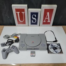 Sony PlayStation 1 Gray Video Game Console NTSC - SCPH-7501 TESTED
