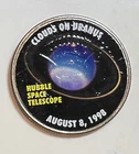 Clouds on Uranus Hubble Space Telescope Colorized Clad Kennedy Half Dollar 50C
