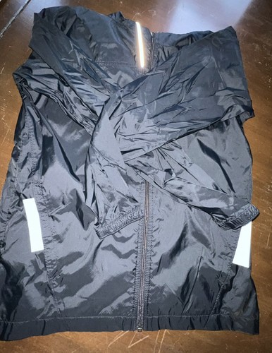 Childrens Columbia 2 Pocket Nylon Long Sleeve Hooded Black Windbreaker XL - Picture 8 of 20
