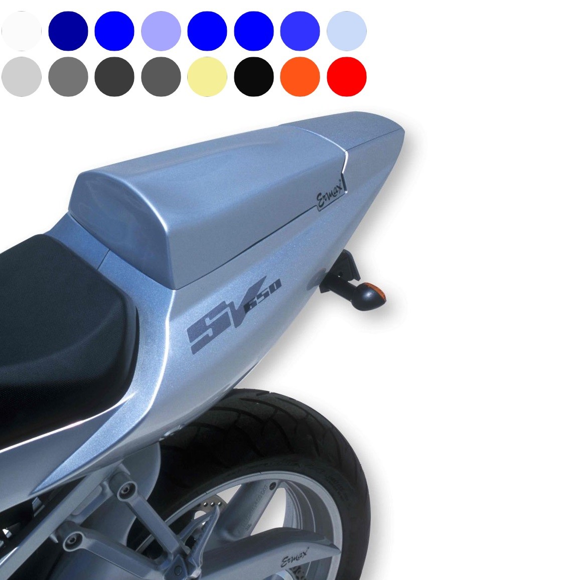 Capot de selle Ermax SV 650 look moto solo pour balades sportives