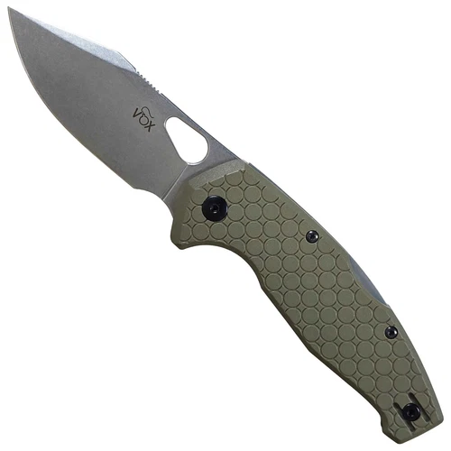VOX Kita Folder 3.25" Stainless Steel Blade FRN Handle w/ Reversible Pocket Clip