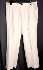 Talbot’s Natural Linen 'Windsor' Pants US Women Size 18