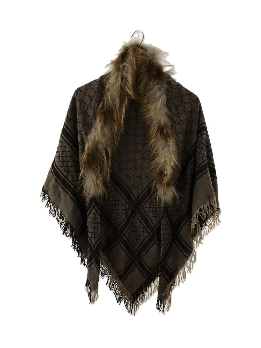 Echarpe femme GUCCI laine marron motif total occasion