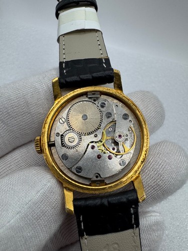 Vintage USSR Soviet Era Watch Pobeda Victory USSR Gold Plated Case AU Gold Dial - Picture 9 of 10
