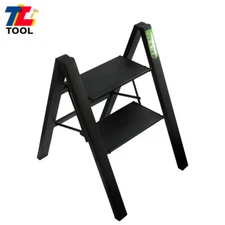 Aluminum 2 Step Ladder Folding Step Stool W/Wide Anti-Slip Pedal Lightweight