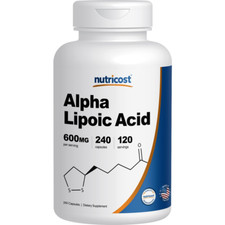 ACIDO ALFA LIPOICO ALTA CALIDAD Acid - 600mg Per Serving - 240 Capsules