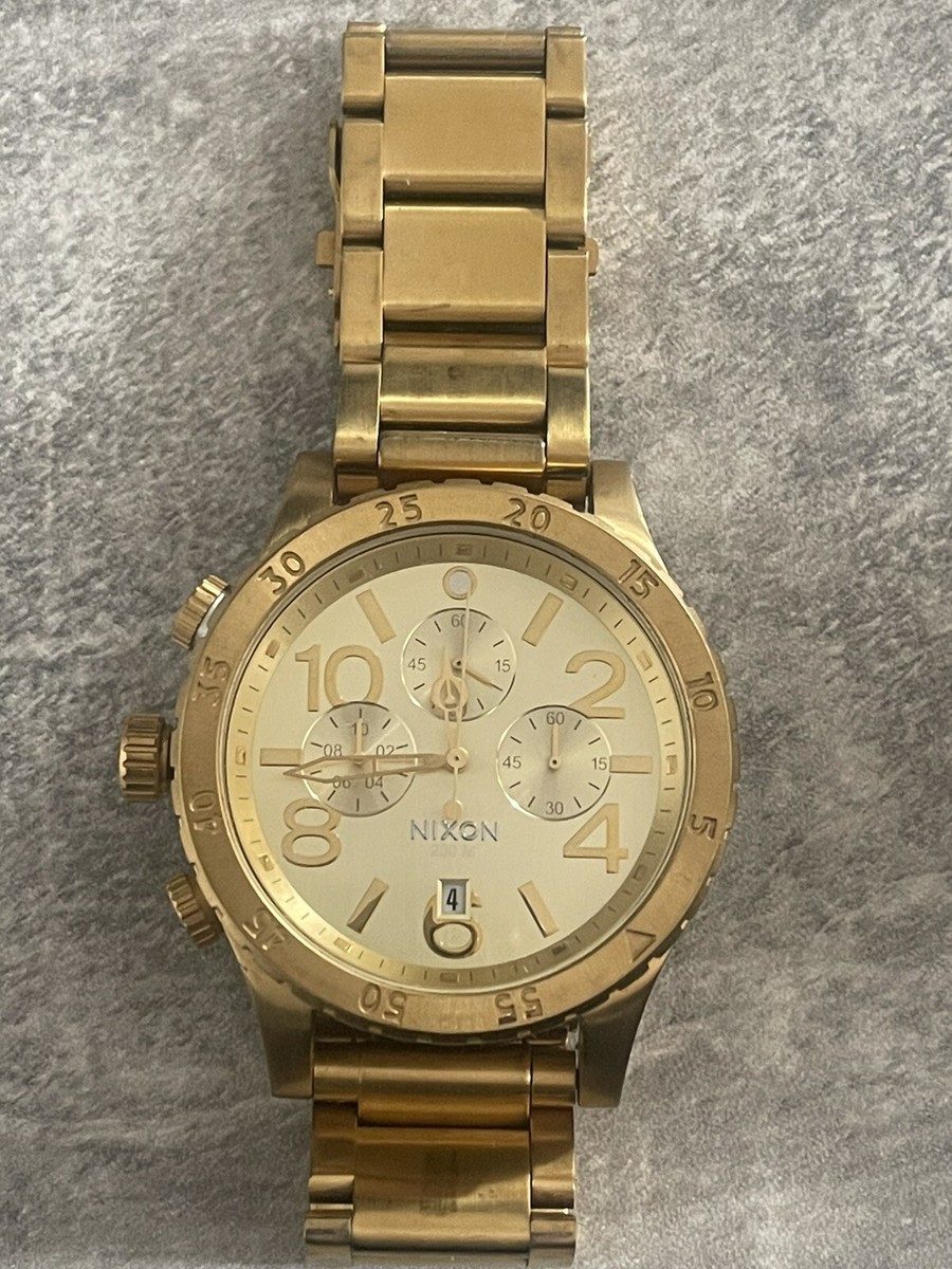 NIXON CHRONO ゴールド Nixon 42-20 Chrono All Gold Watch | Boardparadise.com