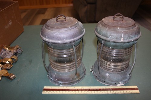 2 Vintage nautical style lanterns - Picture 4 of 12