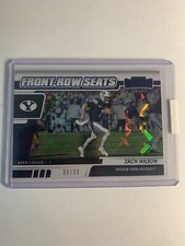 2021 Contenders Draft Zach Wilson RC Blue Explosion Front Row Seats SP /39 Jets!