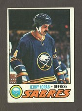 1977-78 Topps Hockey Card #128 Jerry Korab – Buffalo Sabres 