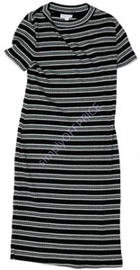NWT-Women-039-s-Maternity-Short-Sleeve-Dress-Black-Gray-Liz-Lange-Size-sz-XS-S-M-L