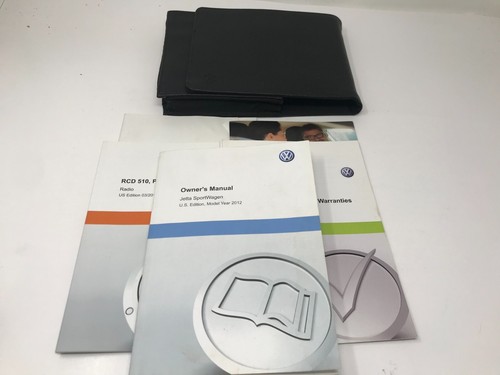 2012 Volkswagen Jetta Owners Manual Set With Case OEM OM02182