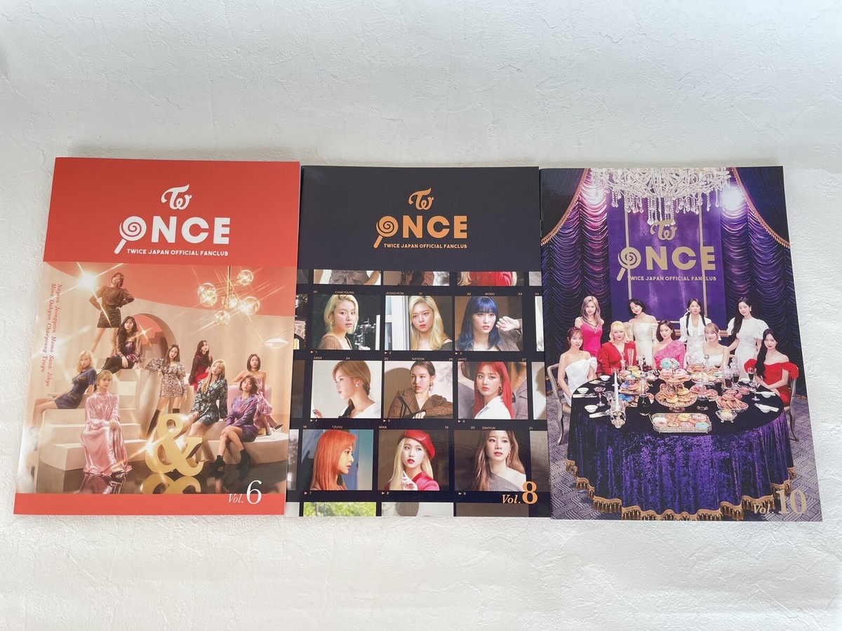 TWICE】Fan club JAPAN limited photobook 3 book set NO. 6,8 ,10 | eBay
