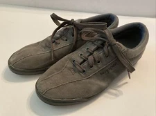 Easy Spirit Women's 6.5 Gray Sneakers Suede Leather Lace Up Walking Shoes