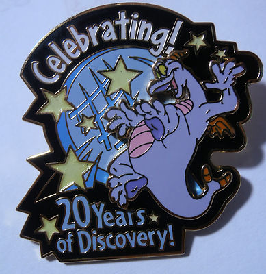 Disney Pin Figment Celebrating 20 Years Discovery 2002 Glow in dark stars 3D LE