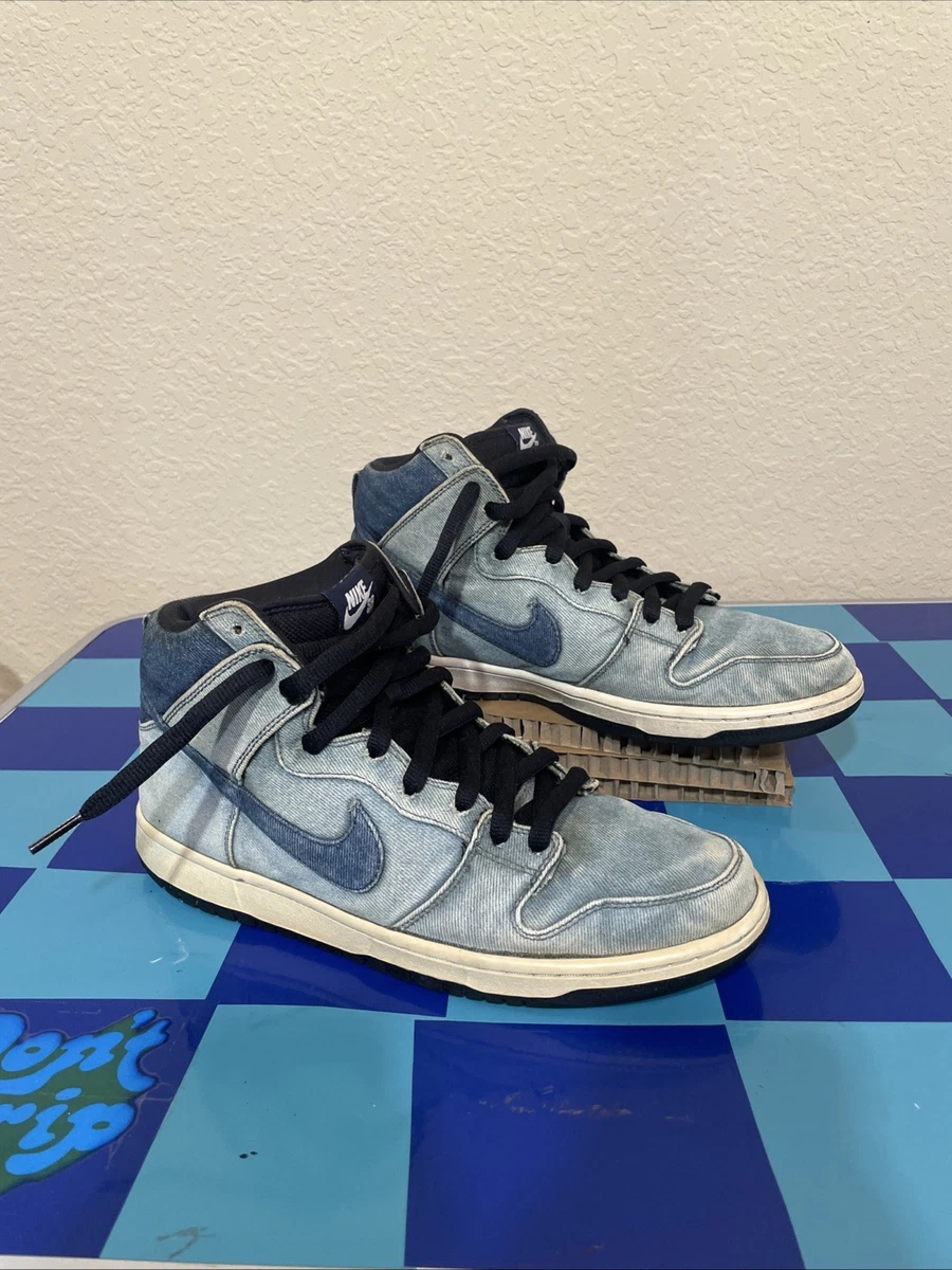 Nike Dunk Premium SB High Denim | eBay