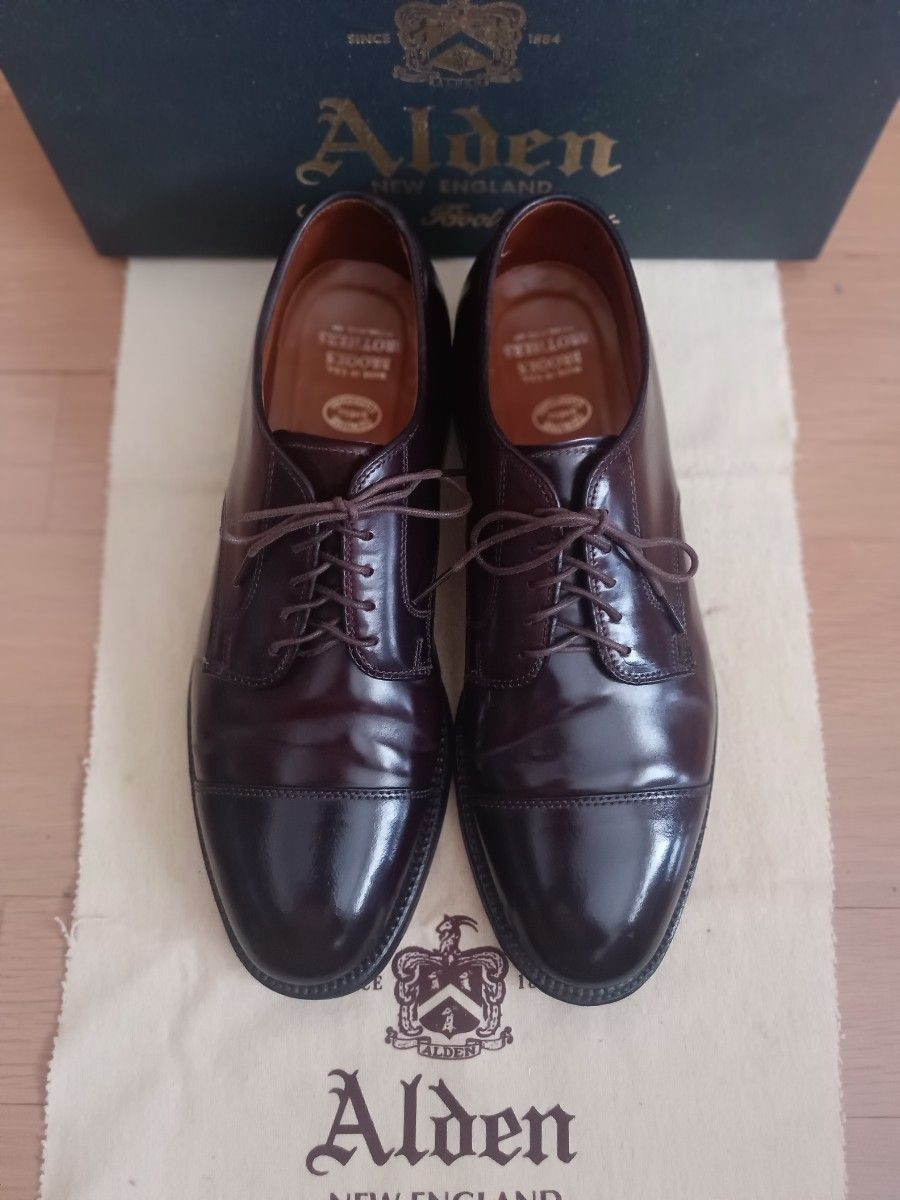 [Superb Quality] ALDEN x BROOKS BROTHERS Straight Tip Blucher Alden #0930